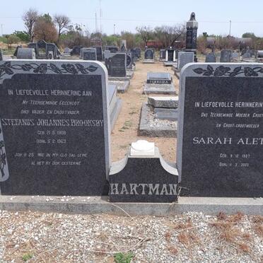 HARTMAN Stefanus Johannes Brooksby 1908-1963 &amp; Sarah Aletta 1907-2003