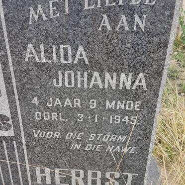 HERBST Alida Johanna -1945