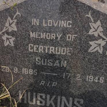 HUSKINS Gertrude Susan 1885-1946