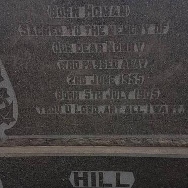 HILL Mary Charlotte nee HOMAN 1905-1955