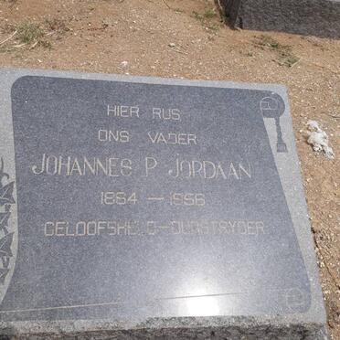JORDAAN Johannes P. 1864-1956