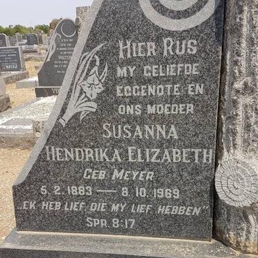 JOUBERT Susanna Hendrika Elizabeth nee MEYER 1883-1969