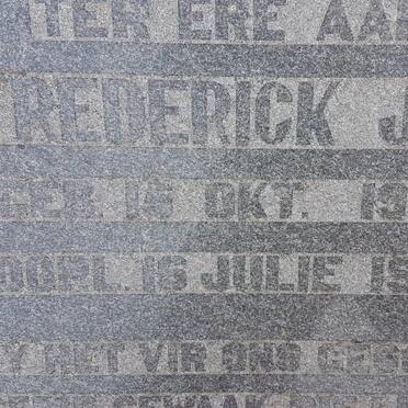 JANSEN Frederick J.J. 1925-1957