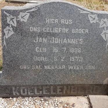 KOEGELENBERG Jan Johannes 1896-1973