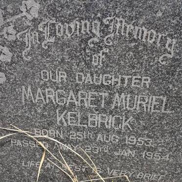 KELBRICK Margaret Muriel 1953-1954