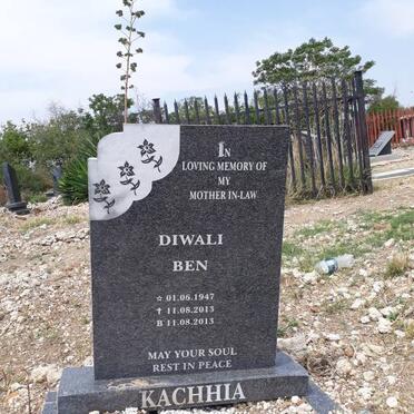 KACHHIA Diwali Ben 1947-2013