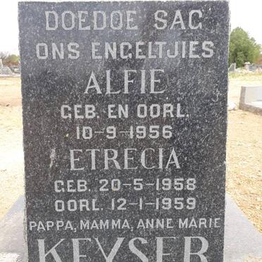 KEYSER Alfie 1956-1956 :: KEYSER Etrecia 1958-1959