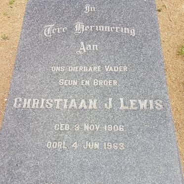 LEWIS Christiaan J. 1906-1963