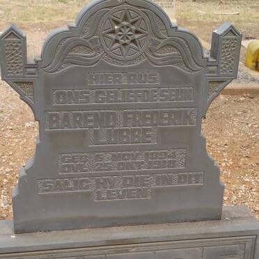 LUBBE Barend Frederik 1894-1918