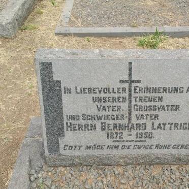 LATTRICH Herrn Bernhard 1872-1950