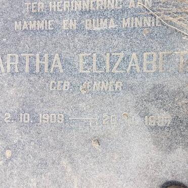 LOTTERING Martha Elizabeth nee KENNER 1909-1987 :: LOTTERING Barend Christoffel 1946-1977