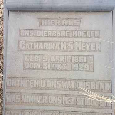 MEYER Catharina M.S. 1861-1929