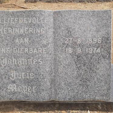 MEYER Johannes Jurie 1896-1974