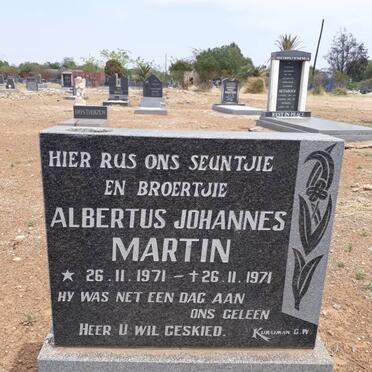 MARTIN Albertus Johannes 1971-1971