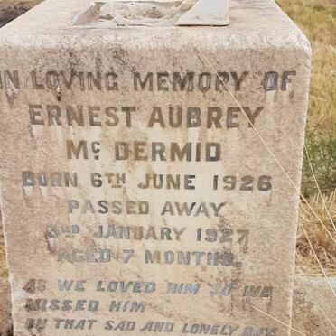 McDERMID Ernest Aubrey 1926-1927