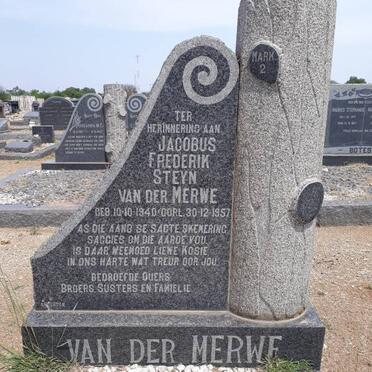 MERWE Jacobus Frederik Steyn, van der 1940-1957