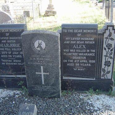 MARSHALL H.A. -1947 :: MARSHALL Alex -1938 :: MARSHALL Marjorie -19??