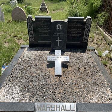 MARSHALL Alex -1938 & Marjorie -1937 :: MARSHALL H.A. -1947 :: MARSHALL Catherine Mildred 1885-1972_1