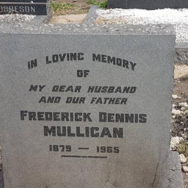 MULLIGAN Frederick Dennis 1879-1965