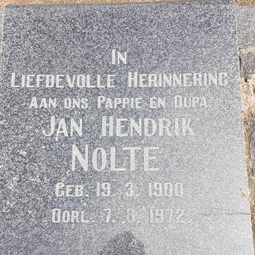 NOLTE Jan Hendrik 1900-1972