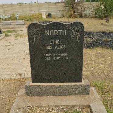 NORTH Ethel Iris Alice 1909-1960