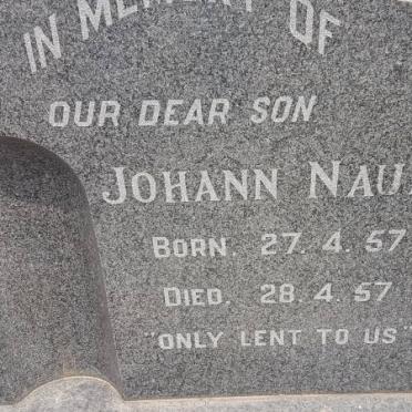 NAUDE Johann 1957-1957