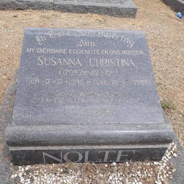 NOLTE Susanna Christina nee DE KLERK 193?-1955