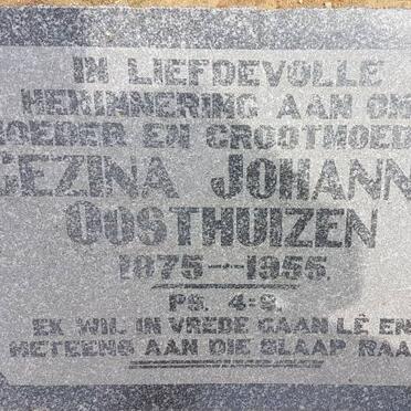 OOSTHUIZEN Gezina Johanna 1875-1955