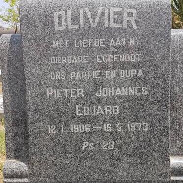 OLIVIER Pieter Johannes Eduard 1906-1973