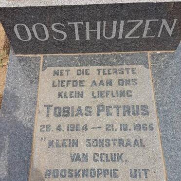 OOSTHUIZEN Tobias Petrus 1964-1965