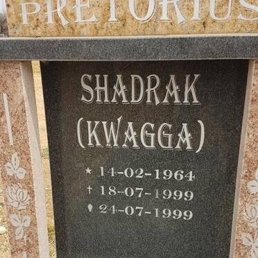 PRETORIUS Shadrak 1964-1999