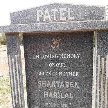 PATEL Shantaben Harilal 1940-2000