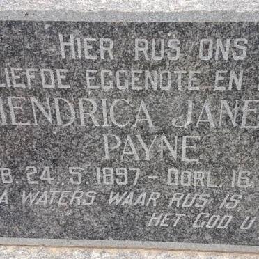 PAYNE Hendrica Janetta 1897-1967