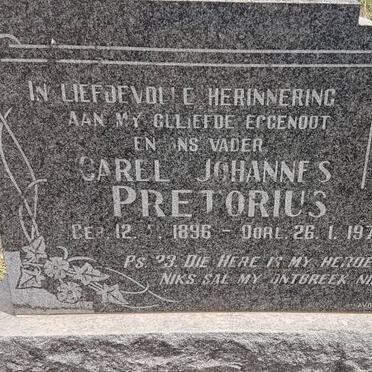 PRETORIUS Carel Johannes 1896-1971