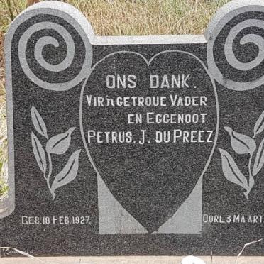 PREEZ Petrus J., du 1927-1971
