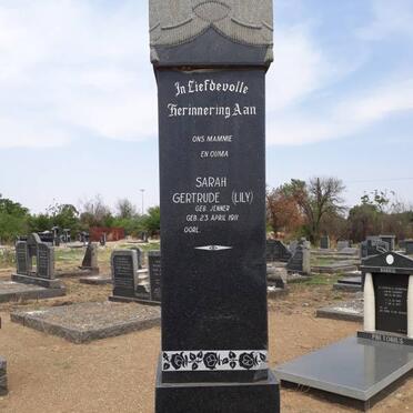 PRETORIUS Sarah Gertrude nee JENNER 1911-