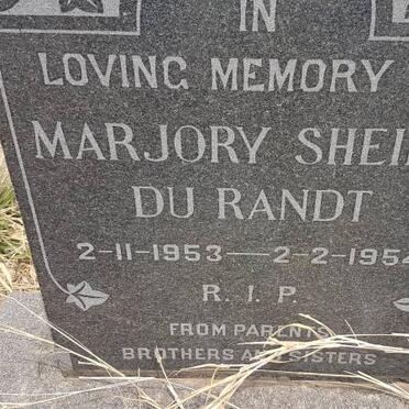 RANDT Marjory Sheila, du 1953-1954