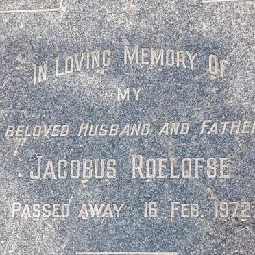 ROELOFSE Jacobus -1972
