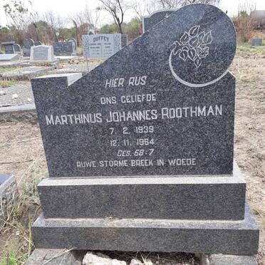 ROOTHMAN Marthinus Johannes 1939-1964