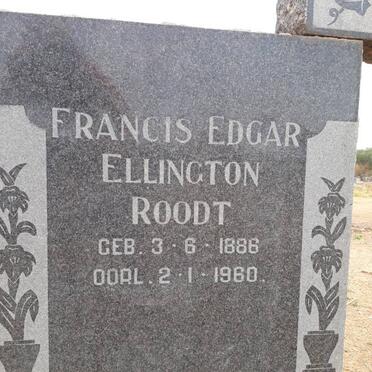 ROODT Francis Edgar Ellington 1886-1960