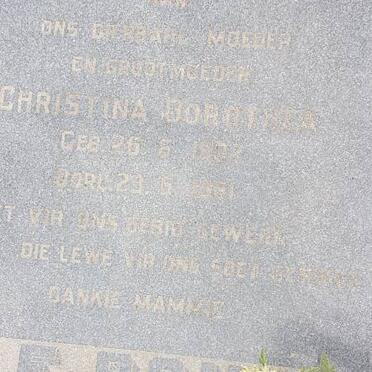 ROUX Christina Dorothea, le 1907-19?1