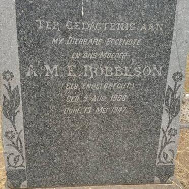 ROBBESON A.M.E. nee ENGELBRECHT 1906-1947