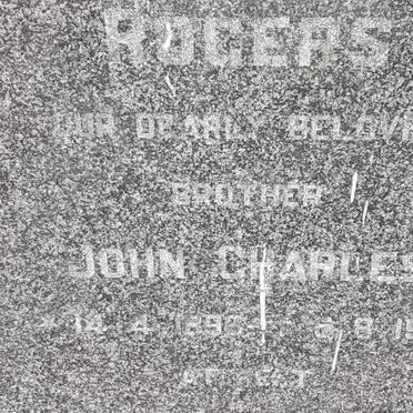 ROGERS John Charles 1896-1971