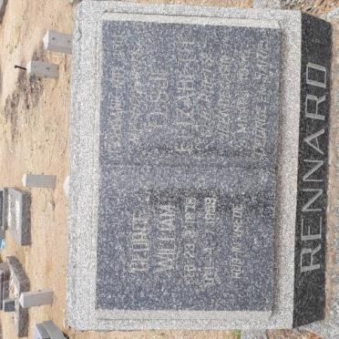RENNARD George William 187?-1959 &amp; Elsje Elizabeth ROETS ?-1956