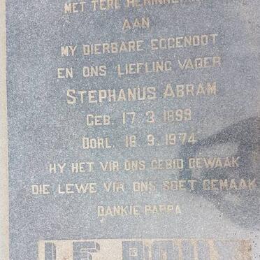 ROUX Stephanus Abram, le 1899-1974