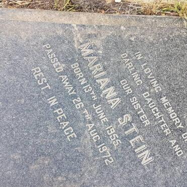 STEIN Mariana 1955-1972