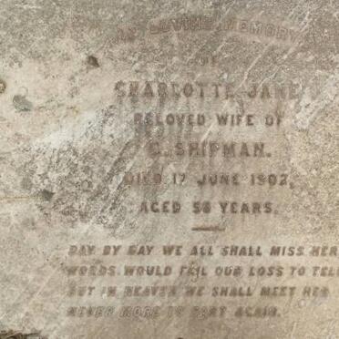 SHIPMAN Charlotte Jane -1902