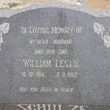 SCHULZE William Leslie 1914-1962