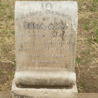 SIMPSON Edward J.J. -1917