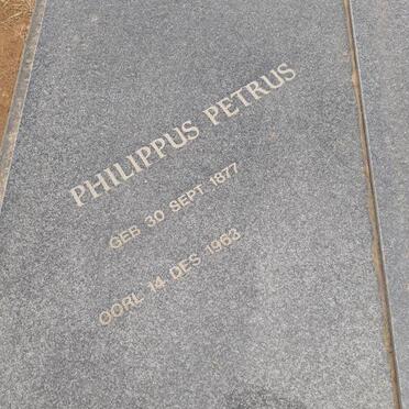 SWANEPOEL Philippus Petrus 1877-1963